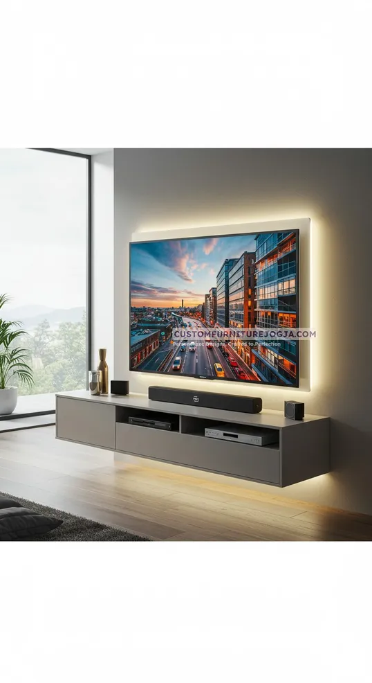 Jasa Pembuatan Cabinet tv kecil Jogja